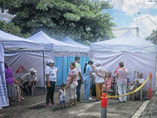 An MSF clinic in El Salvador